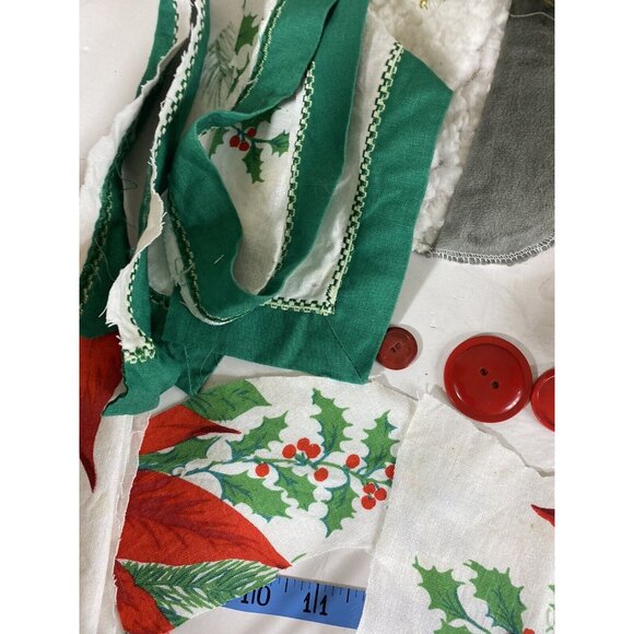 Christmas Slow Stitch Junk Journal Kit Scrapbooking Supplies Lot Xmas Trims - Picture 3 of 7